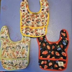 Waterproof Baby Bibs - Colorful Patterns, Bamboo Lining